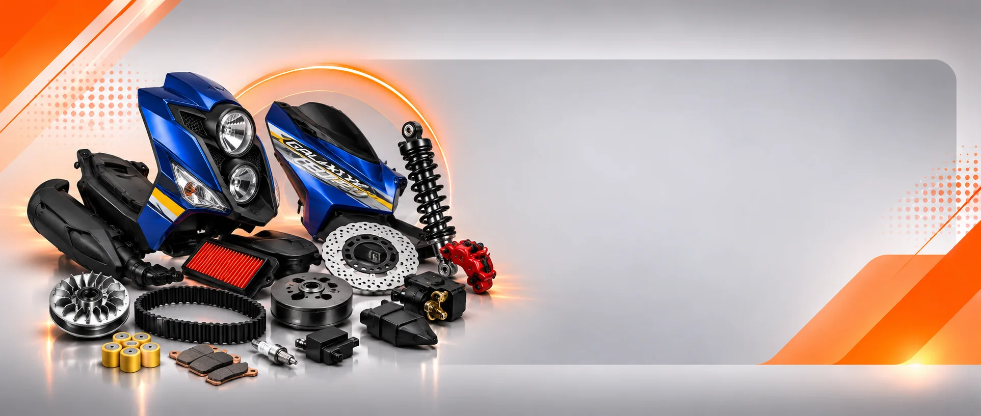 قطعات یدکی موتورسیکلت گلکسی CX180 و مزایای خرید از NMOTOR