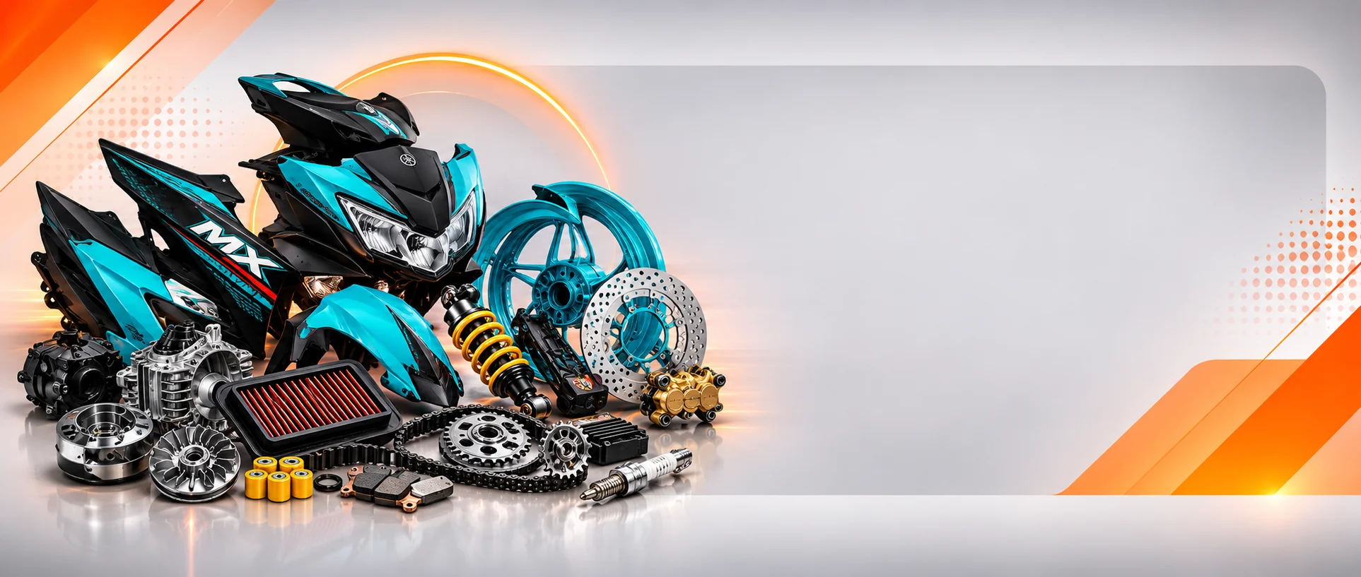 قطعات موتورسیکلت یاماها ام ایکس کینگ ۱۲۵ و مزایای خرید از NMOTOR