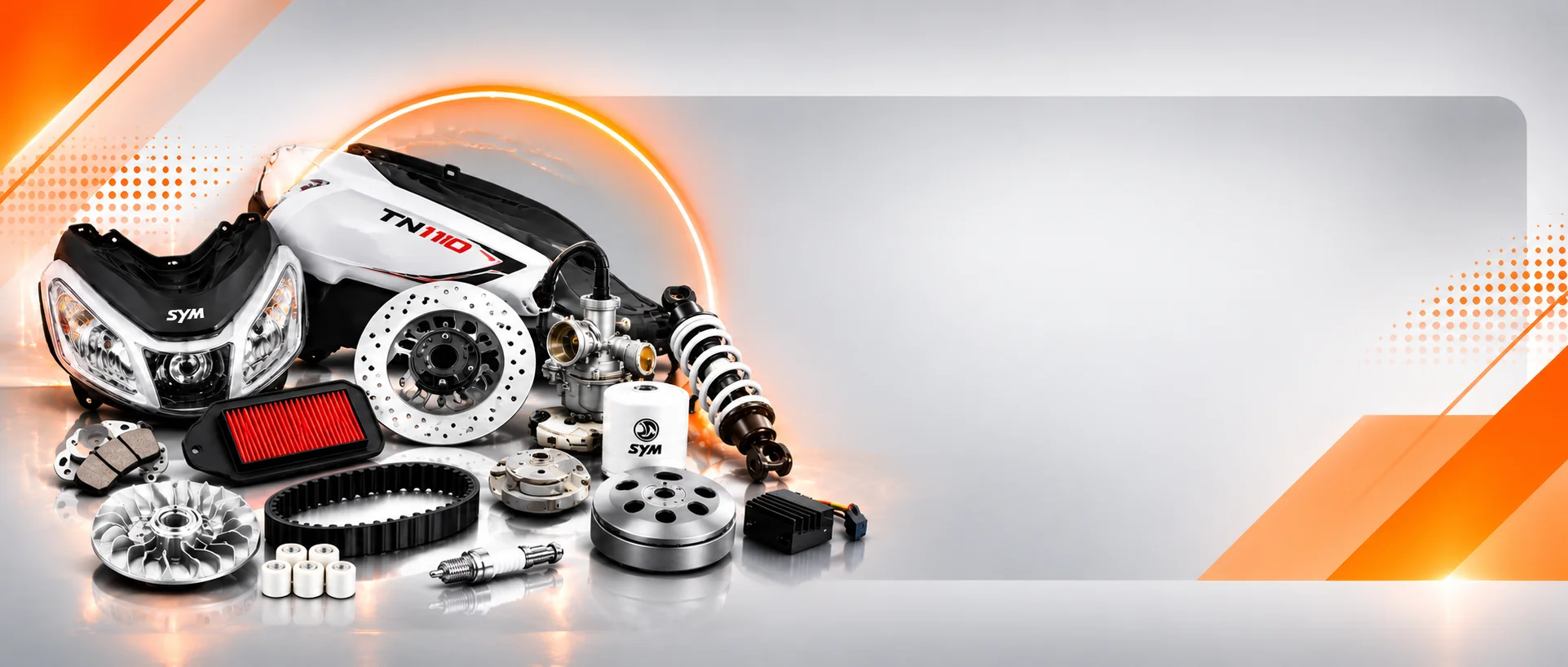 قطعات و مزایای تهیه لوازم یدکی تی ان 110 اس وای ام از NMOTOR