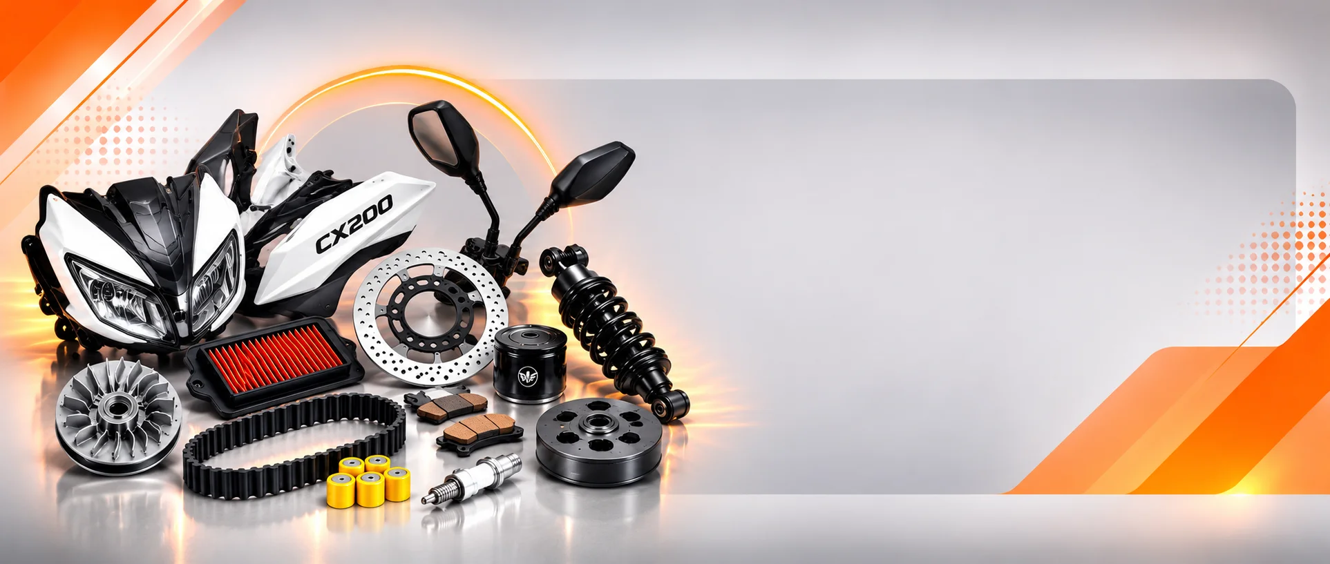قطعات یدکی موتورسیکلت CX200 و مزایای خرید از NMOTOR