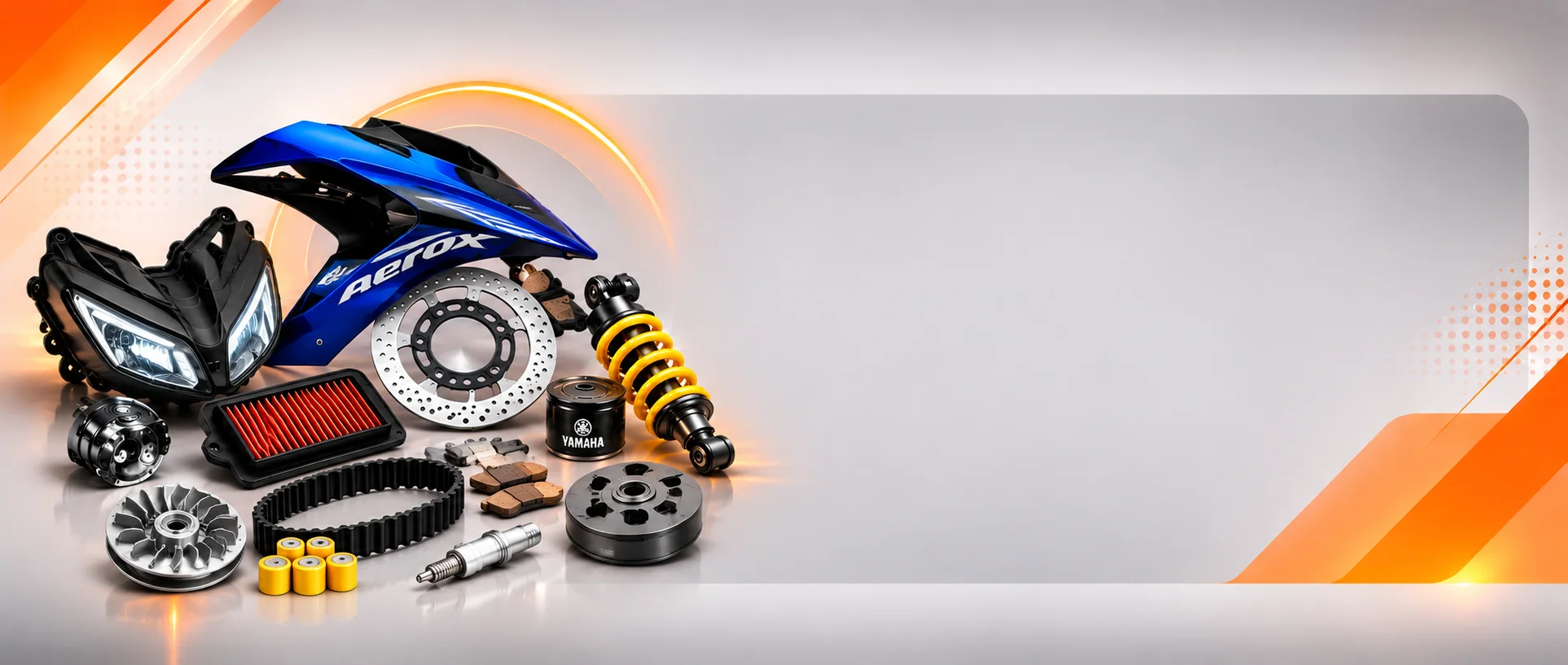 قطعات یدکی موتورسیکلت یاماها AEROX و مزایای خرید از NMOTOR