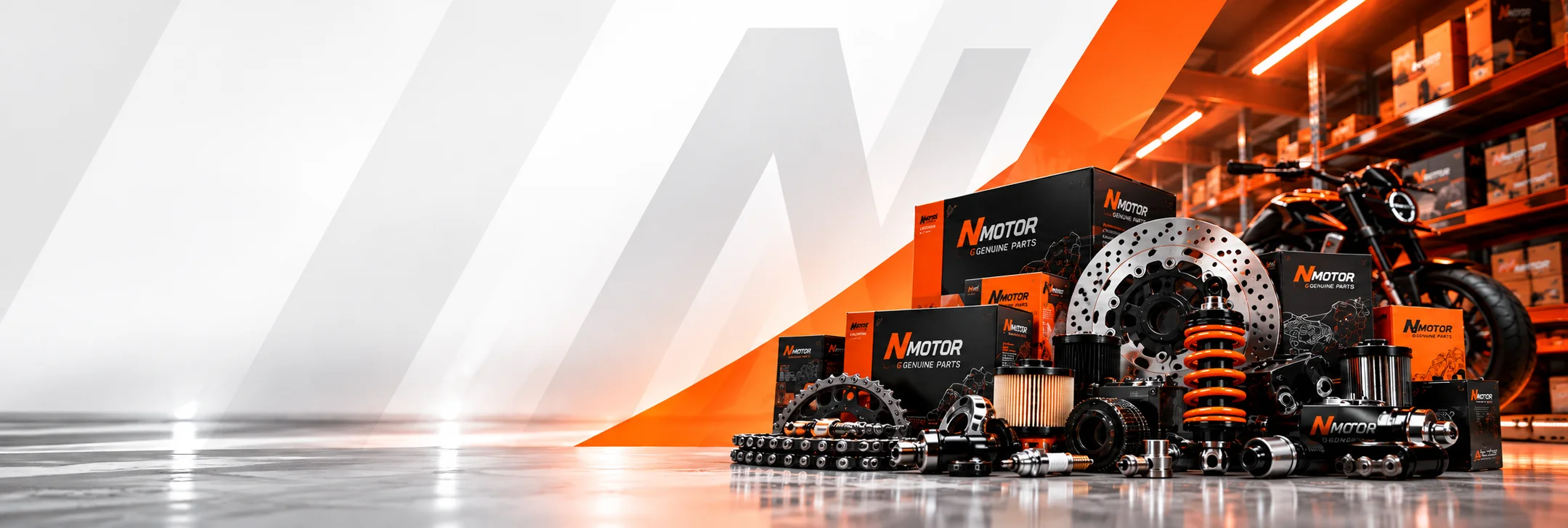تأمین قطعات اصلی موتورسیکلت توسط NMOTOR